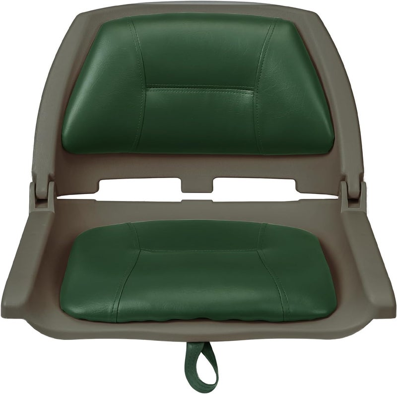 ERGOSEAT Folding Boat Seat Padded Folding Boat Chair with Backrest Marine BassJon Boat Seat - Image 2